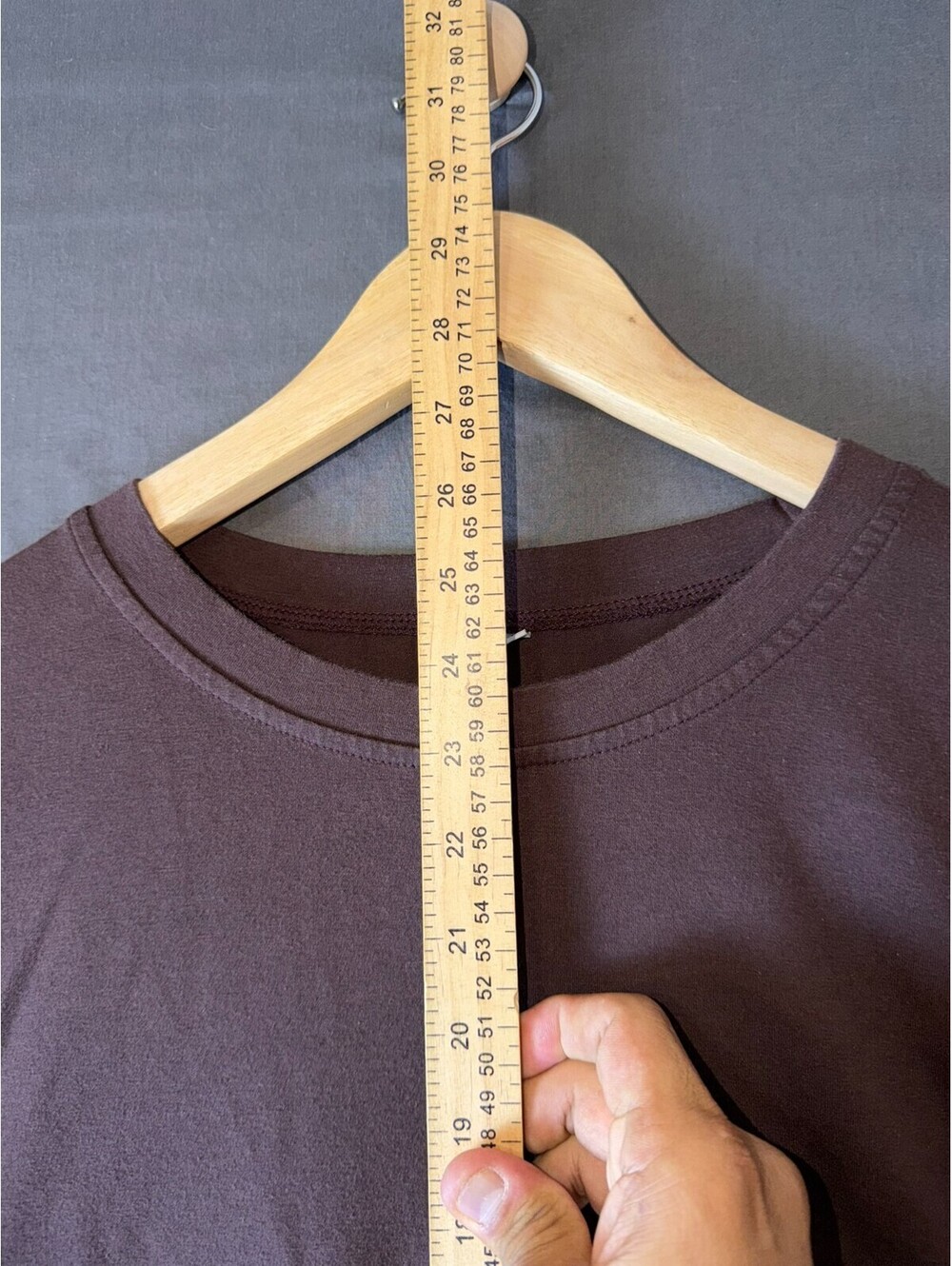 Brown Short Sleeve T‑Shirt Size M Casual Basic Tee-Oversized - Picture 4 of 5
